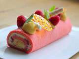 Roll cake anone grenadelle framboise