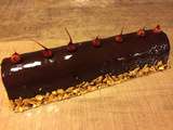 Je Bûche de Noël oui mais BÛCHE chocolat, pralin et fruit de la passion