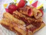 Roulé de fraise façon pain perdu