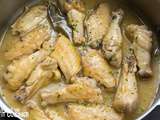 D’ailes de poulet au vin blanc