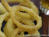 D' »onion rings » (beignets d’oignon)