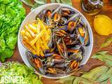 Moules marinières. Avec des frites, c’est toujours une réussite