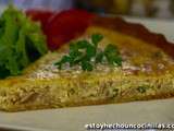 Quiche à la ventrèche de thon et à l’oignon nouveau