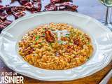 Risotto aux tomates séchées. Très onctueux et plein de saveur