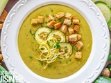 Soupe de poireaux et courgettes. Délicieuse et très réconfortante