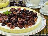 Tarte aux cerises et au fromage à la crème