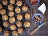 Mini-cakes à la choucroute, tomates séchées, olives et munster blanc