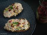 Rillettes de truite au fromage frais et au Bibeleskaes