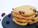 Cookies aux cranberries et chocolat blanc