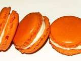 Macarons à l'orange et chocolat blanc