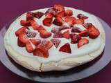 Pavlova aux fraises