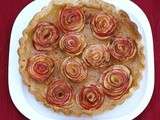 Tarte bouquet de fleurs aux pommes