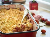 Crumble pomme fraise