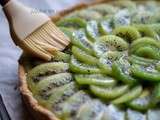 Tarte au kiwi (et crème pâtissière au combava)