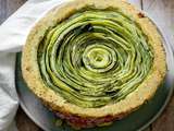 « Tarte tatin » tourbillon, courgette et pesto