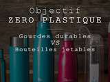 Utiliser des gourdes durables à la place de bouteilles en plastique jetables