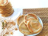 Pancakes à la banane et au sucre de fleur de coco