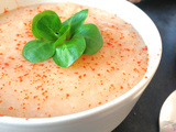 Velouté de carottes blanches au lait de coco et au paprika