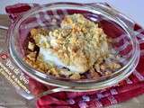 Crumble de dos de loup aux amandes