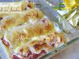 Gratin de chou fleur en béchamel façon endive au jambon