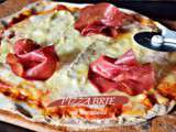 Pizza brie et bresaola pour une recette de pizza fine fait maison