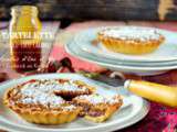 Tartelette chocolat et noix de coco au caramel café au beurre salé