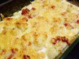 Gratin de chou-fleur aux lardons