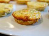 Mini quiches à la courgette {sans pâte}