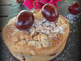 Gâteau cerises amandes