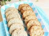 Petits gâteaux miel, cannelle, graines de tournesol, de pavot et flocons d'avoine {recette}