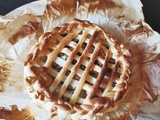 Tourte aux champignons et au poulet a la creme