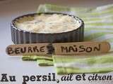 Beurre maison, au persil, ail et citron