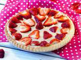 Tarte aux fraises hivernale