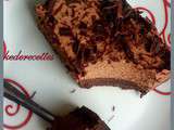 Entremet mi fondant mi mousse, chocolat