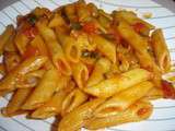 Penne poivron, courgette