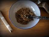 Bataille Food #84 , sans gluten , Nouilles soba au tamari