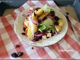 Challenge fins de mois difficiles , plat à emporter au bureau , salade de pommes de terre aux saveurs marines