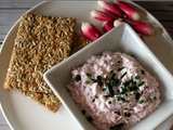 Cmum , Octobre rose : Tartinade de chèvre aux radis roses