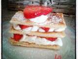 Millefeuilles mousse de mascarpone vanille et fraises