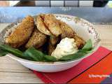 Pommes de terre en frites au four panées au parmesan