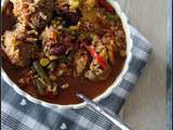 Soupe façon mexicaine aux boulettes de viande aux paprika et cumin