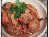 Tajine de boulettes de poisson à la chermoula