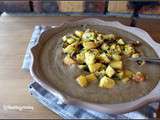 Velouté de cèpes , champignons des bois et croutons de panisse en persillade