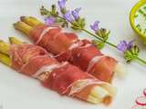 Asperges blanches au jambon de Parme