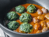 Boulettes de blettes aux boulettes de boeuf