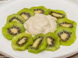 Carpaccio de kiwis à la mousse aux pommes