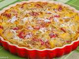 Clafoutis fraise rhubarbe