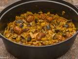 Curry d’aubergines aux boulettes de boeuf