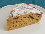 Gâteau à la ricotta, amandes, citron et palets de chocolat