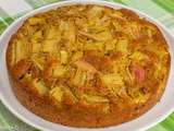 Gâteau danois à la rhubarbe et à la pâte d’amandes